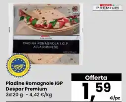 Eurospar Piadine Romagnole IGP Despar Premium offerta