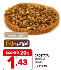 Iperal Fatto da noi crostata di noci offerta