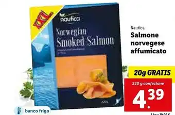 Lidl Nautica salmone norvegese affumicato offerta