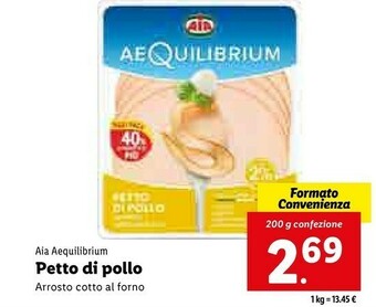 Lidl Aequilibrium petto di pollo offerta