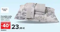 Carrefour Biagiotti HOME Completo Letto Laura Biagiotti offerta