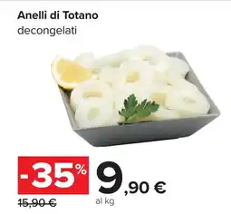 Carrefour Anelli di Totano decongelati offerta