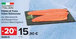 Carrefour Filetto di Trota Iridea Salmonata offerta