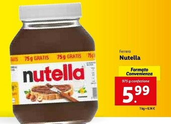Lidl Nutella offerta