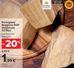 Carrefour Parmigiano Reggiano DOP Stagionato 22 Mesi offerta