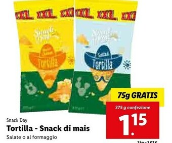 Lidl Tortilla/snack di mais offerta