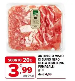 Iperal Antipasto misto di suino nero della lomellina FUMAGALLI offerta