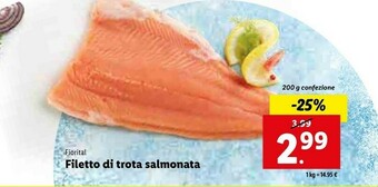Filetto di trota salmonata