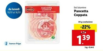 Lidl Pancetta coppata offerta