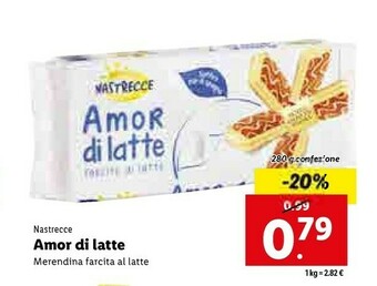 Lidl Amor di latte farcito al latte offerta