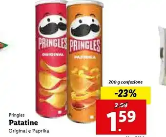Lidl Patatine original e paprika 200 g offerta