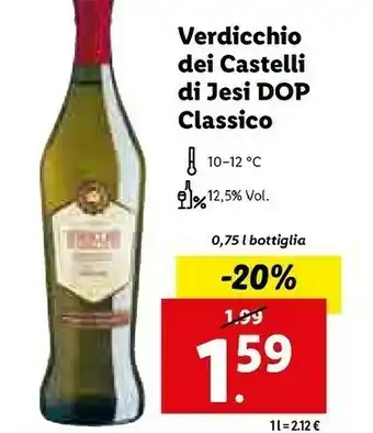 Lidl Verdicchio dei di jesi dop classico offerta
