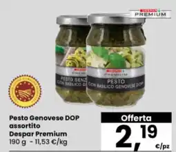 Eurospar Pesto Genovese DOP Despar Premium offerta