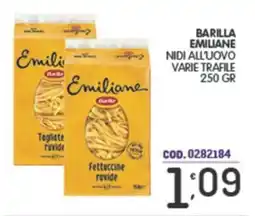 Eurocash Barilla emiliane nidi all'uovo varie trafile offerta
