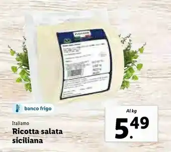 Lidl Ricotta salata siciliana offerta