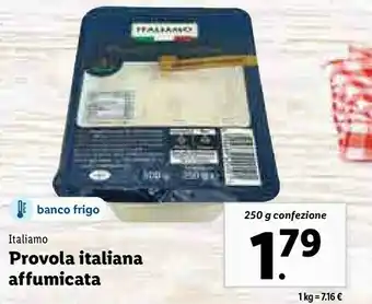 Lidl Provola italiana affumicata offerta