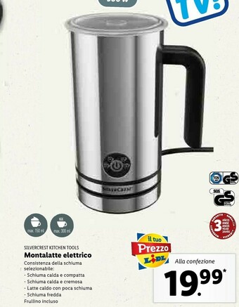 Lidl Montalatte elettrico offerta