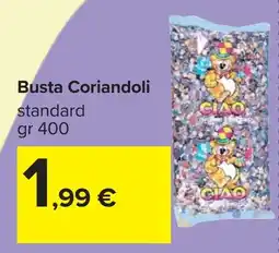 Carrefour Busta Coriandoli standard offerta