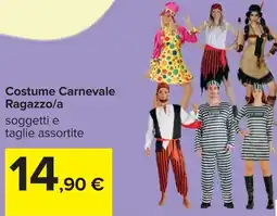 Carrefour Costume Carnevale Ragazzo/a offerta