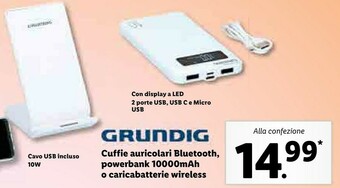Lidl Cuffie auricolari bluetooth offerta