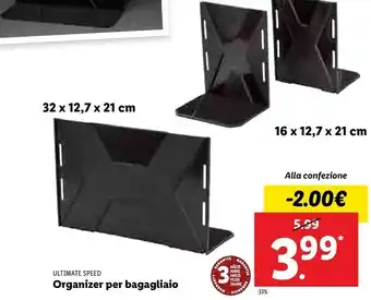 Lidl Ultimate speed organizer per bagagliaio offerta
