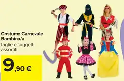Carrefour Costume Carnevale Bambino/a offerta