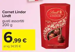 Carrefour Cornet Lindor Lindt offerta