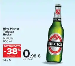 Carrefour Birra Pilsner Tedesca Beck’s offerta