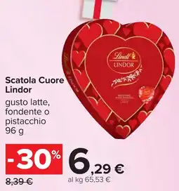 Carrefour Scatola Cuore Lindor offerta