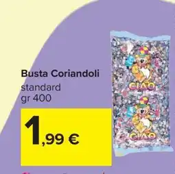 Carrefour Busta Coriandoli offerta