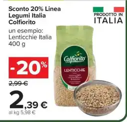 Carrefour Lenticchie Italia offerta