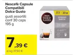 Carrefour Nescafè Capsule Compatibili Dolce Gusto offerta