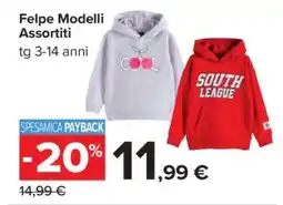 Carrefour Felpe Modelli Assortiti offerta