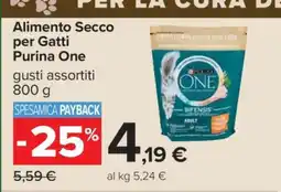 Carrefour Alimento Secco per Gatti Purina One offerta