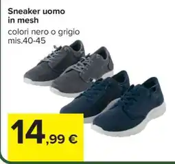 Carrefour Sneaker uomo in mesh offerta