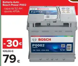 Carrefour Batteria Auto Bosch Power P002 offerta
