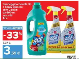 Carrefour Ace Candeggina Gentile 3 L o Spray Bipacco offerta