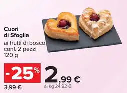 Carrefour Cuori di Sfoglia conf. 2 pezzi offerta