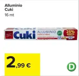 Carrefour ALLUMINIO CUKI offerta