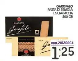 Eurocash Garofalo pasta di semola liscia/riccia offerta