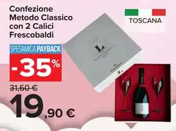 Carrefour Confezione Metodo Classico con 2 Calici Frescobaldi offerta
