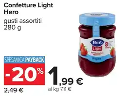 Carrefour Confetture Light Hero offerta