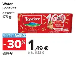 Carrefour Wafer Loacker offerta