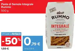 Carrefour Pasta di Semola Integrale Rummo offerta