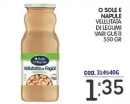 Eurocash O sole e napule vellutata di legumi offerta