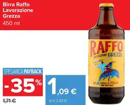 Carrefour Birra Raffo Lavorazione Grezza offerta