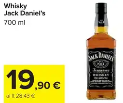 Carrefour Whisky Jack Daniel's offerta