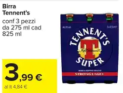Carrefour Birra Tennent's offerta
