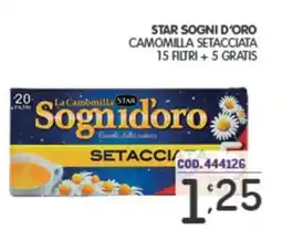 Eurocash Star sogni d'oro camomilla setacciata offerta