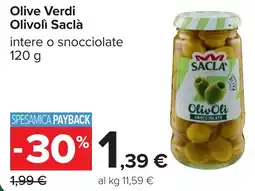 Carrefour Olive Verdi Olivoli Saclà offerta